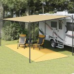 vidaXL Covor pentru cort, bej, 250x600 cm vidaXL Covor pentru cort, bej, 250x600 cm