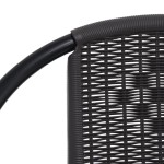 vidaXL Scaune de grădină, 6 buc., ratan din plastic și oțel, 110 kg
