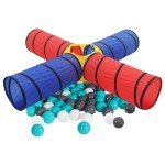 vidaXL Cort de joacă pentru copii cu 250 bile, multicolor vidaXL Cort de joacă pentru copii cu 250 bile, multicolor