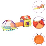 vidaXL Cort de joacă pentru copii 250 bile, multicolor, 338x123x111 cm vidaXL Cort de joacă pentru copii 250 bile, multicolor, 338x123x111 cm