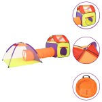 vidaXL Cort de joacă pentru copii 250 bile, multicolor, 338x123x111 cm vidaXL Cort de joacă pentru copii 250 bile, multicolor, 338x123x111 cm
