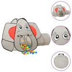 vidaXL Cort de joacă elefant pentru copii 250 bile, gri, 174x86x101 cm vidaXL Cort de joacă elefant pentru copii 250 bile, gri, 174x86x101 cm