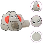 vidaXL Cort de joacă elefant pentru copii 250 bile, gri, 174x86x101 cm vidaXL Cort de joacă elefant pentru copii 250 bile, gri, 174x86x101 cm