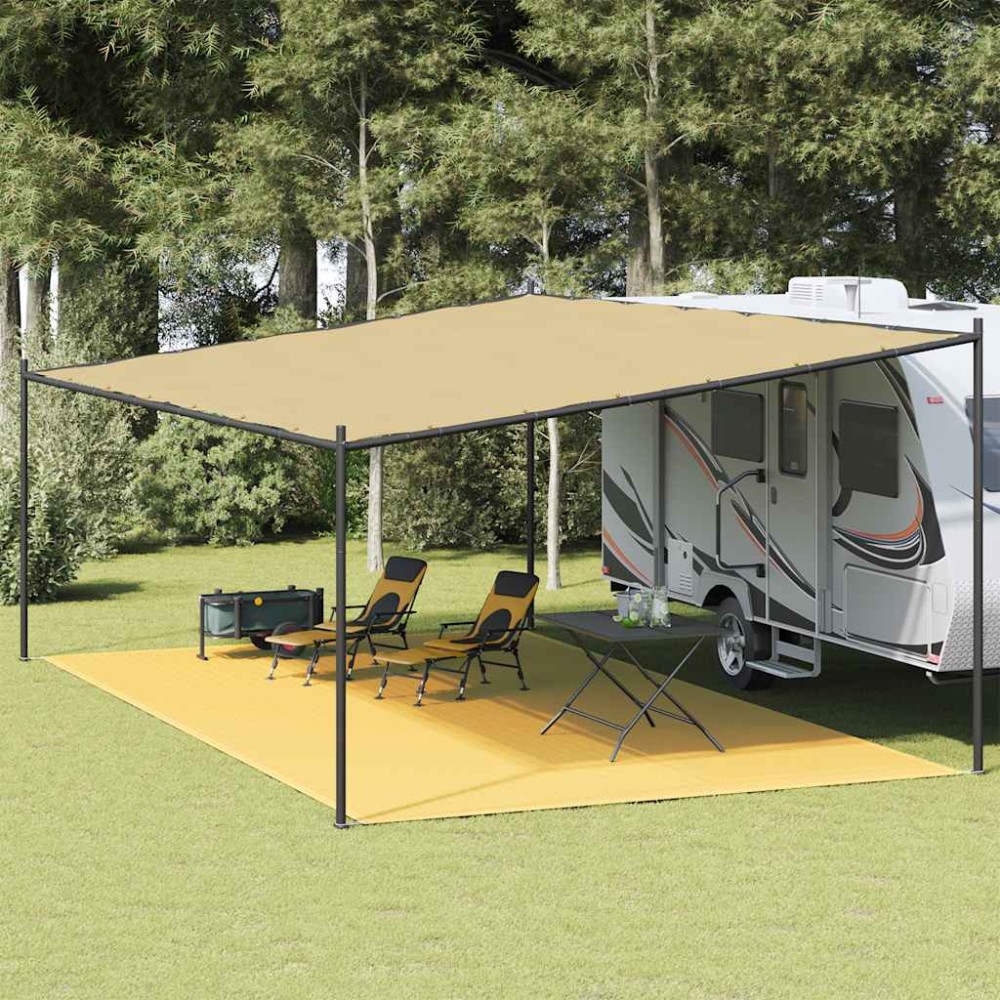 vidaXL Covor pentru cort, bej, 400x700 cm