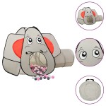 vidaXL Cort de joacă elefant pentru copii 250 bile, gri, 174x86x101 cm vidaXL Cort de joacă elefant pentru copii 250 bile, gri, 174x86x101 cm