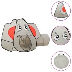 vidaXL Cort de joacă elefant pentru copii 250 bile, gri, 174x86x101 cm vidaXL Cort de joacă elefant pentru copii 250 bile, gri, 174x86x101 cm