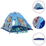 vidaXL Cort de joacă pentru copii cu 250 bile, albastru, 120x120x90 cm vidaXL Cort de joacă pentru copii cu 250 bile, albastru, 120x120x90 cm