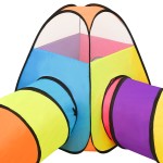 vidaXL Cort de joacă pentru copii, 250 bile, multicolor, 190x264x90 cm vidaXL Cort de joacă pentru copii, 250 bile, multicolor, 190x264x90 cm