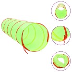 vidaXL Tunel de joacă pt copii, 250 bile, verde, 175 cm, poliester