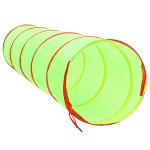 vidaXL Tunel de joacă pt copii, 250 bile, verde, 175 cm, poliester