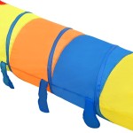 vidaXL Tunel de joacă pt copii, 250 bile, multicolor, 245 cm poliester