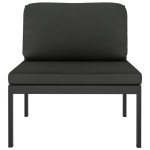 vidaXL Set mobilier de grădină cu perne, 9 piese, antracit, aluminiu vidaXL Set mobilier de grădină cu perne, 9 piese, antracit, aluminiu