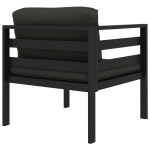vidaXL Set mobilier de grădină cu perne, 8 piese, antracit, aluminiu