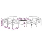 vidaXL Set mobilier de grădină cu perne, 9 piese, antracit, aluminiu vidaXL Set mobilier de grădină cu perne, 9 piese, antracit, aluminiu