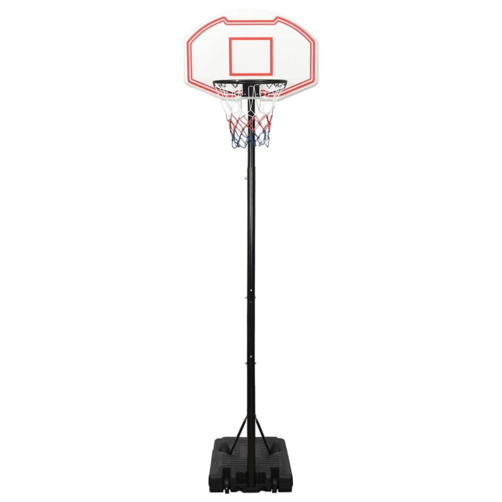 vidaXL Suport pentru coș de baschet, alb, 282-352 cm, polietilenă