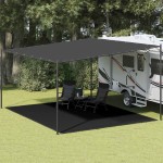 vidaXL Covor pentru cort, negru, 400x500 cm vidaXL Covor pentru cort, negru, 400x500 cm