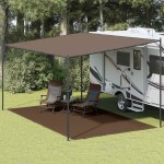 vidaXL Covor pentru cort, maro, 300x500 cm vidaXL Covor pentru cort, maro, 300x500 cm