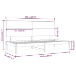 vidaXL Pat de zi fără saltea, 90x200 cm, lemn masiv pin