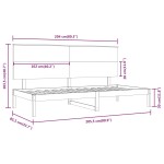 vidaXL Pat de zi fără saltea, 80x200 cm, lemn masiv pin