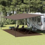vidaXL Covor pentru cort, maro, 400x700 cm vidaXL Covor pentru cort, maro, 400x700 cm