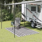 vidaXL Covor pentru cort, antracit și alb, 250x250 cm vidaXL Covor pentru cort, antracit și alb, 250x250 cm