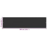 vidaXL Paravan de balcon, antracit, 75x300 cm, HDPE