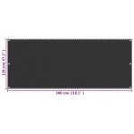 vidaXL Paravan de balcon, antracit, 120x300 cm, HDPE vidaXL Paravan de balcon, antracit, 120x300 cm, HDPE