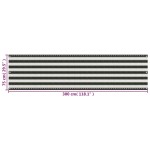 vidaXL Paravan pentru balcon, antracit și alb, 75 x 300 cm, HDPE