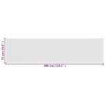 vidaXL Paravan de balcon, alb, 75x300 cm, HDPE