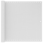 vidaXL Paravan de balcon, alb, 90x500 cm, HDPE
