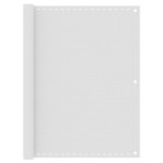 vidaXL Paravan de balcon, alb, 120x400 cm, HDPE