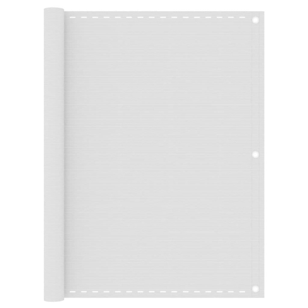 vidaXL Paravan de balcon, alb, 120x500 cm, HDPE