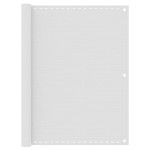 vidaXL Paravan de balcon, alb, 120x500 cm, HDPE