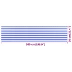 vidaXL Paravan de balcon, albastru și alb, 90x500 cm, HDPE vidaXL Paravan de balcon, albastru și alb, 90x500 cm, HDPE