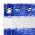 vidaXL Paravan pentru balcon, albastru și alb, 120x300 cm, HDPE