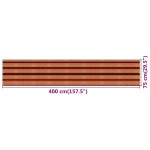 vidaXL Paravan pentru balcon, multicolor, 75x400 cm, HDPE