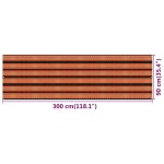 vidaXL Paravan de balcon, multicolor, 90x300 cm, HDPE