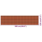 vidaXL Paravan de balcon, multicolor, 120x500 cm, HDPE