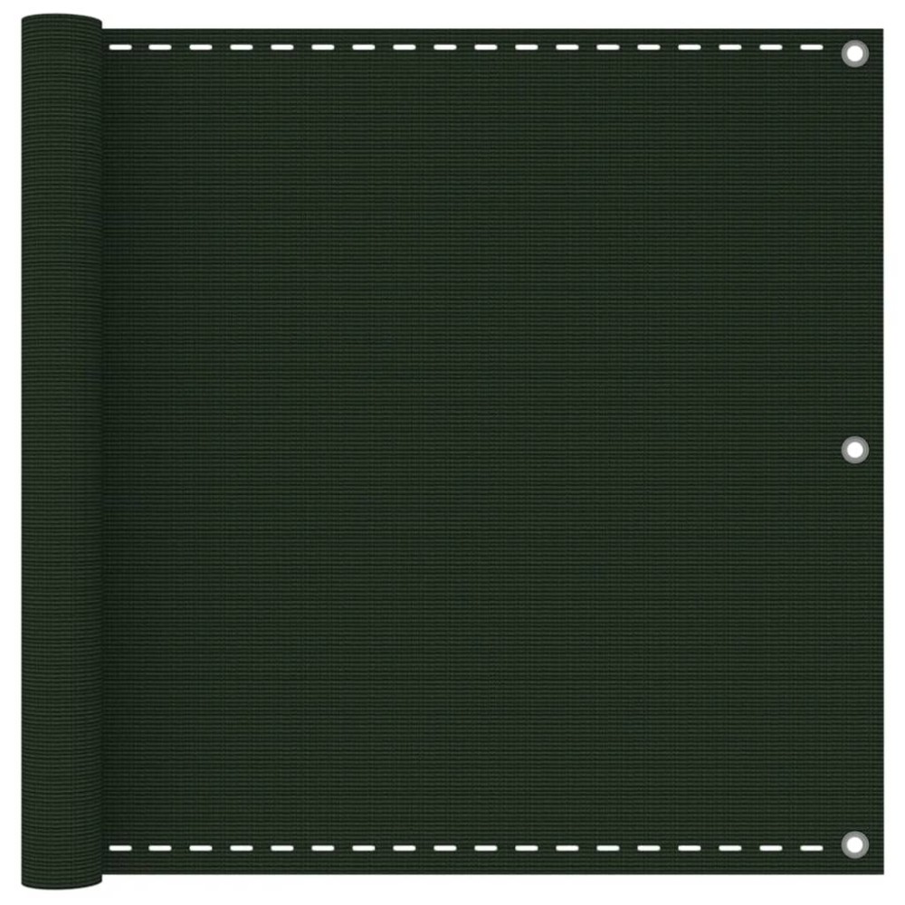 vidaXL Paravan de balcon, verde închis, 90x300 cm, HDPE