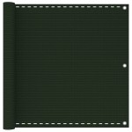 vidaXL Paravan de balcon, verde închis, 90x300 cm, HDPE