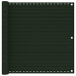 vidaXL Paravan de balcon, verde închis, 90x600 cm, HDPE