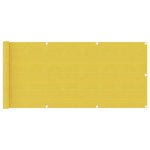 vidaXL Paravan de balcon, galben, 75 x 500 cm, HDPE