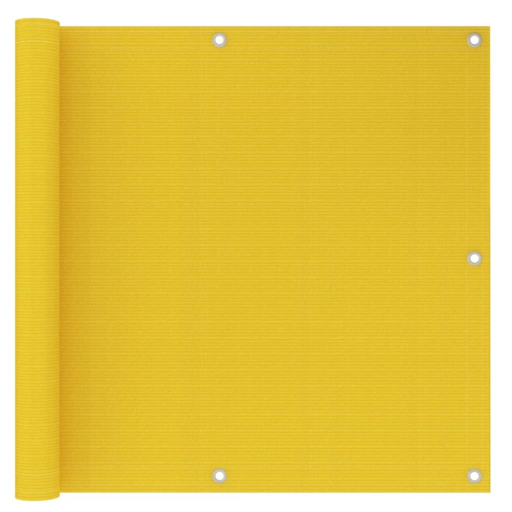 vidaXL Paravan de balcon, galben, 90x300 cm, HDPE