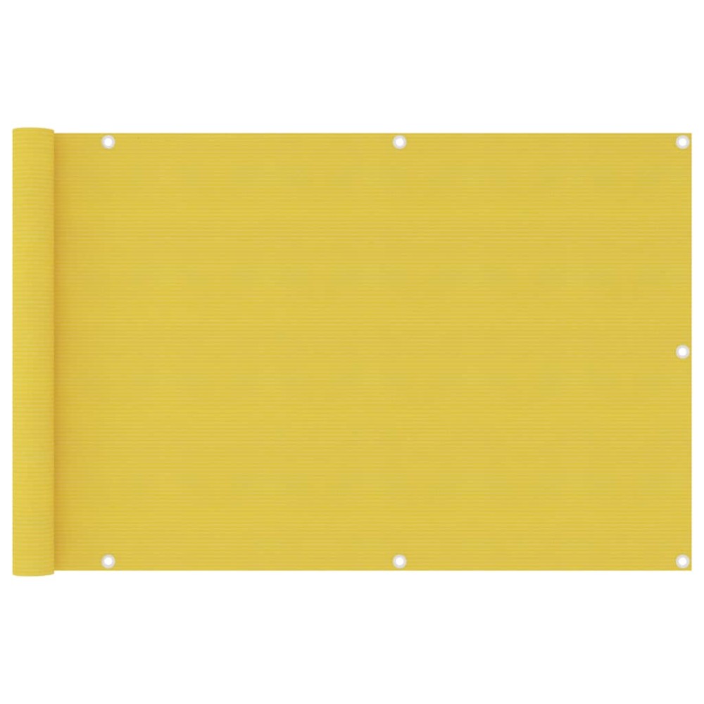 vidaXL Paravan de balcon, galben, 90 x 400 cm, HDPE