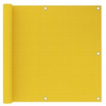 vidaXL Paravan de balcon, galben, 90x500 cm, HDPE