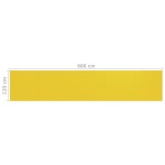 vidaXL Paravan de balcon, galben, 120 x 600 cm, HDPE