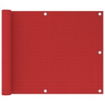 vidaXL Paravan de balcon, roșu, 75x300 cm, HDPE vidaXL Paravan de balcon, roșu, 75x300 cm, HDPE