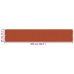 vidaXL Paravan de balcon, portocaliu, 90x500 cm, HDPE vidaXL Paravan de balcon, portocaliu, 90x500 cm, HDPE