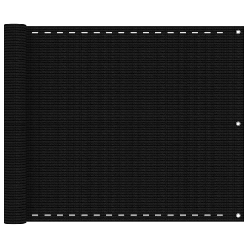vidaXL Paravan pentru balcon, portocaliu, 75x400 cm, HDPE