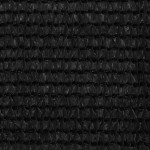 vidaXL Paravan de balcon, negru, 75x500 cm, HDPE